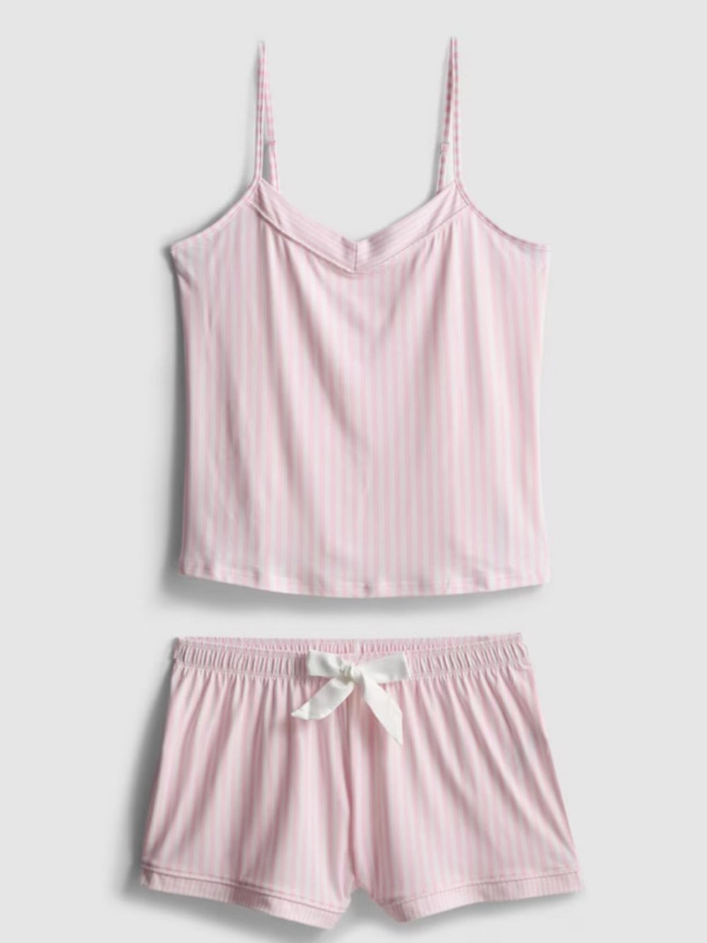 Light Pink Striped Cami & Shorts Sleep Set- Primark NWT